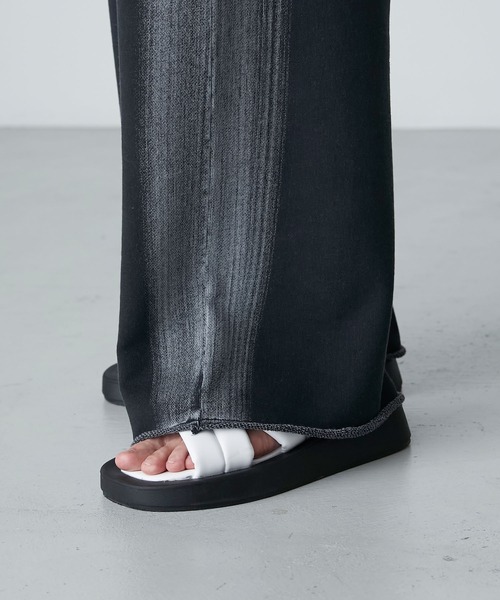 forksy.（フォルクシー）の「【forksy.】ガーメントダイストレートスウェットパンツ（スウェットパンツ・レディース・ブラック/ブルー・FREE）」の19枚目の写真