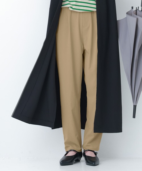 n'OrLABEL(ノアールレーベル)の「【接触冷感・UVカット・撥水】テーパードパンツ(その他パンツ・レディース・ベージュ/カーキ/ブラック/グレイッシュブルー・1/2)」の15枚目の写真