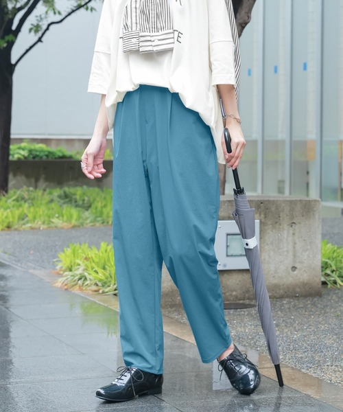 n'OrLABEL(ノアールレーベル)の「【接触冷感・UVカット・撥水】テーパードパンツ(その他パンツ・レディース・ベージュ/カーキ/ブラック/グレイッシュブルー・1/2)」の10枚目の写真