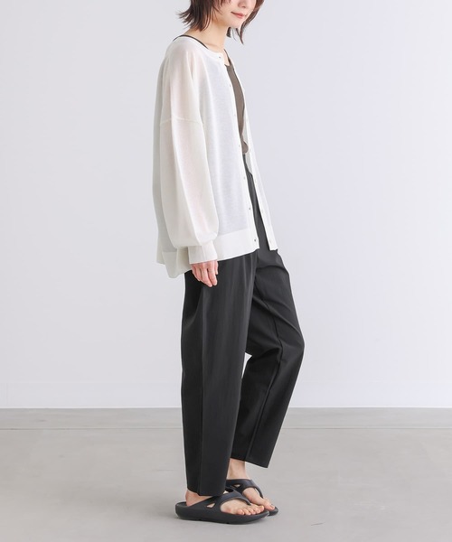 n'OrLABEL(ノアールレーベル)の「【接触冷感・UVカット・撥水】テーパードパンツ(その他パンツ・レディース・ベージュ/カーキ/ブラック/グレイッシュブルー・1/2)」の12枚目の写真