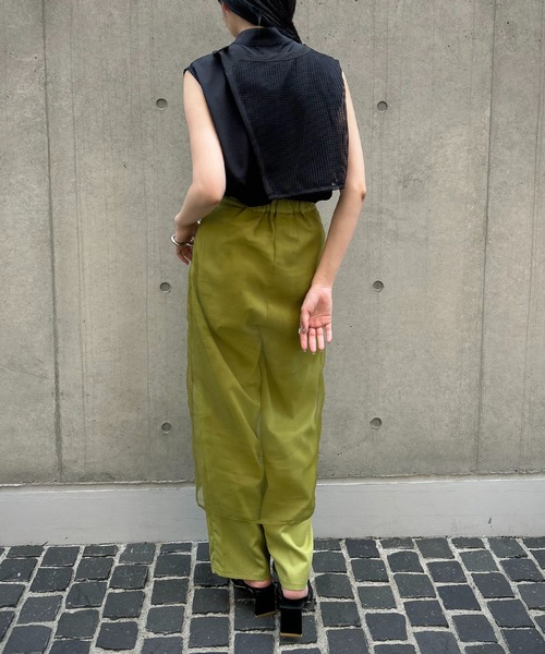 &g'aime（アンジェム）の「【&g’aime】メッシュケープブラウス（シャツ/ブラウス・レディース・ホワイト/ブラック・FREE）」の17枚目の写真