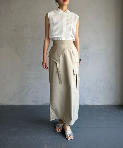 &g'aime（アンジェム）の「【&g’aime】メッシュケープブラウス（シャツ/ブラウス・レディース・ホワイト/ブラック・FREE）」の5枚目の写真