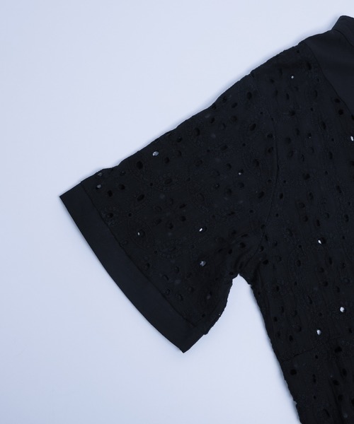 La-gemme（ラジェム）の「アイレットレースブラウス（シャツ/ブラウス・レディース・ホワイト/ブラック・フリー）」の15枚目の写真