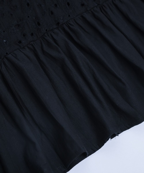 La-gemme（ラジェム）の「アイレットレースブラウス（シャツ/ブラウス・レディース・ホワイト/ブラック・フリー）」の18枚目の写真