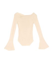 LAGUNAMOON | アシンメトリードレープフレアスリーブニット(ニット/セーター)