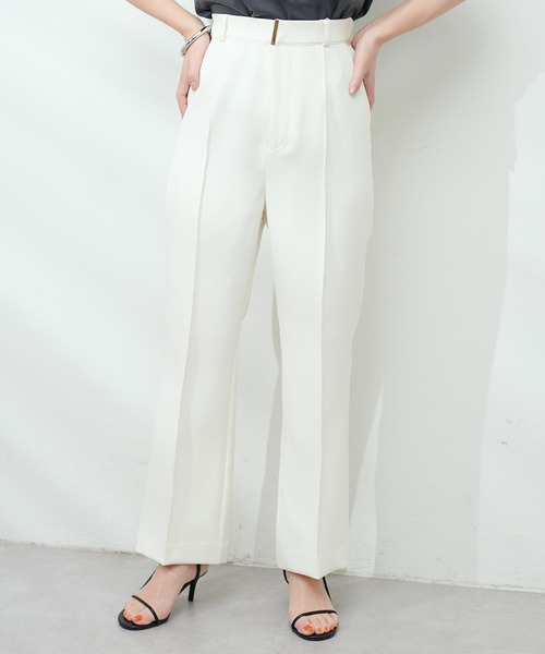 natural couture(ナチュラルクチュール)の「osonoハイウエスト美フレアパンツ(その他パンツ・レディース・オフホワイト/ブラウン/ネイビー・SMALL/MEDIUM/LARGE)」の16枚目の写真