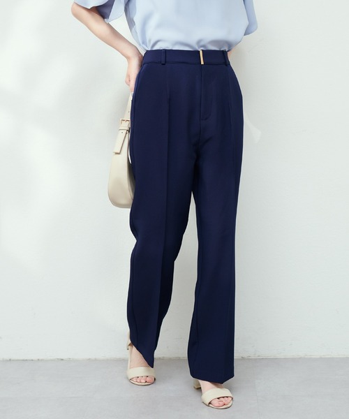 natural couture(ナチュラルクチュール)の「osonoハイウエスト美フレアパンツ(その他パンツ・レディース・オフホワイト/ブラウン/ネイビー・SMALL/MEDIUM/LARGE)」の14枚目の写真