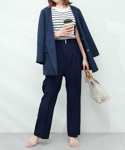 natural couture(ナチュラルクチュール)の「osonoハイウエスト美フレアパンツ(その他パンツ・レディース・オフホワイト/ブラウン/ネイビー・SMALL/MEDIUM/LARGE)」の20枚目の写真