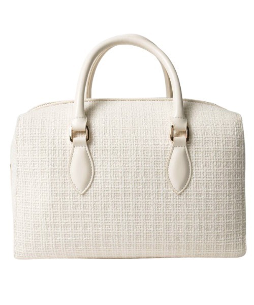 EIMY ISTOIRE（エイミーイストワール）の「ツイードスクエアボストンバッグ（ボストンバッグ・レディース・ホワイト/ブラック・FREE）」の9枚目の写真