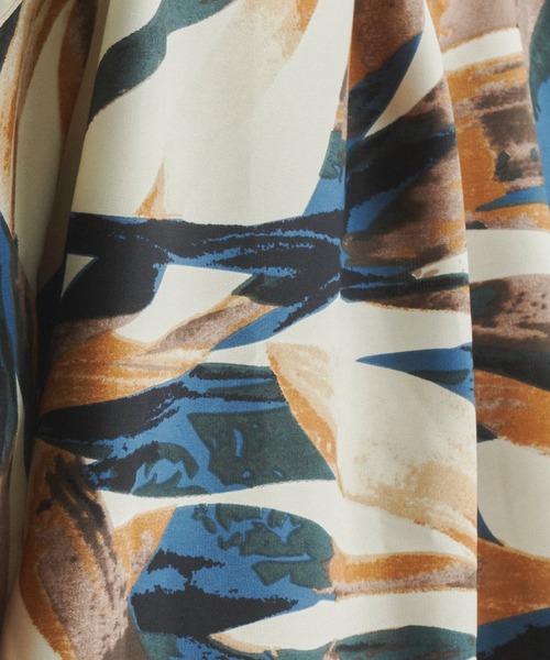 Revo.（レボ）の「Revo. レトロ アブストラクト アートプリント レギュラーカラーシャツ 長袖シャツ（シャツ/ブラウス・メンズ・ワイン/ブルー/グリーン・1/2）」の17枚目の写真