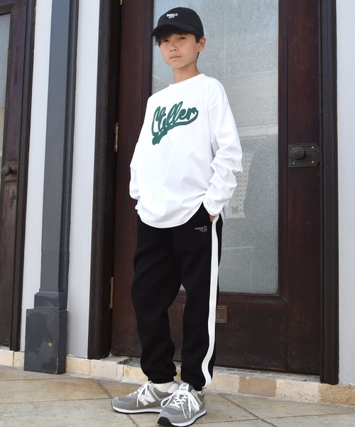 GLAZOS（グラソス）の「【再入荷】【プチプラ】アソートフロントロゴプリント長袖Tシャツ（その他トップス・キッズ・ホワイト/オレンジ/ネイビー/グレー/イエロー/インディゴブルー・140cm/160cm/130cm/150cm/170cm）」の7枚目の写真