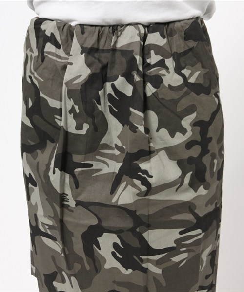 CIAOPANIC（チャオパニック）の「【Ciaopanic】　ウエストギャザーカモSK（スカート・レディース・カーキ/グレー・FREE）」の6枚目の写真