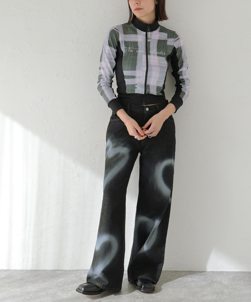 MADNESSの「【MADNESS/マッドネス】 NO ME OLVIDES JACKET:ジャケット(その他アウター・レディース・ブラックミックス・SMALL)」の4枚目の写真