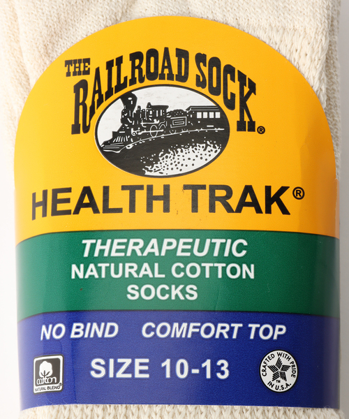 Railroad Sock（レイルロードソック）の「【RAILROAD SOCK / レイルルロード ソックス】Diabetic Socks(2P)（ソックス/靴下・メンズ・アイボリー/ホワイト・FREE）」の3枚目の写真