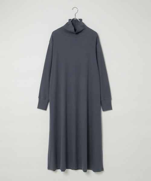 LBC（エルビーシー）の「タートルリブカットロングワンピース（ワンピース・レディース・ブラック/チャコールグレー・M）」の3枚目の写真