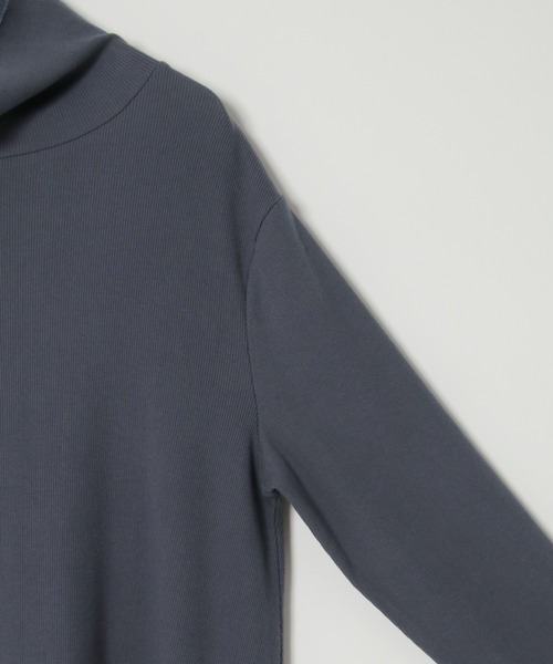 LBC（エルビーシー）の「タートルリブカットロングワンピース（ワンピース・レディース・ブラック/チャコールグレー・M）」の7枚目の写真