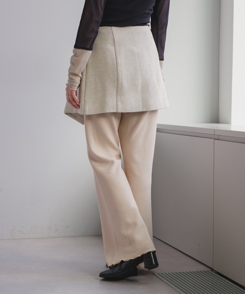 Kastane（カスタネ）の「【SET UP対応】ジャガードラップミニスカート（スカート・レディース・ブラウン/アイボリー・FREE）」の6枚目の写真