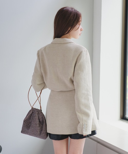 Kastane（カスタネ）の「【SET UP対応】ジャガードラップミニスカート（スカート・レディース・ブラウン/アイボリー・FREE）」の11枚目の写真