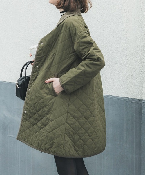 coca（coca）（コカ）の「ダイヤキルトコート（その他アウター・レディース・カーキ/ブラック・L/M）」の12枚目の写真