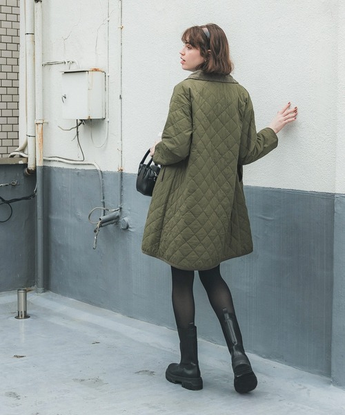 coca（coca）（コカ）の「ダイヤキルトコート（その他アウター・レディース・カーキ/ブラック・L/M）」の11枚目の写真