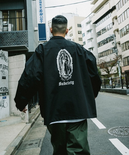 Subciety（サブサエティ）の「JUNGLE FATIGUE JKT-MARIA-（ミリタリージャケット・メンズ・オリーブ×ブラック/グリーン系その他/ブラック×ホワイト/ブラック×ゴールド・SMALL/LARGE/X-LARGE/MEDIUM）」の14枚目の写真