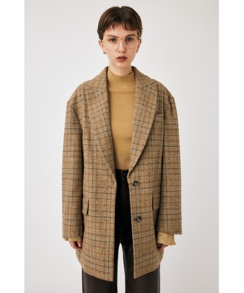 MOUSSY（マウジー）の「OVERSIZED SINGLE TAILORED ジャケット（その他アウター・レディース・ベージュ系その他/ブラウン系その他/ブラック・1/2）」の5枚目の写真