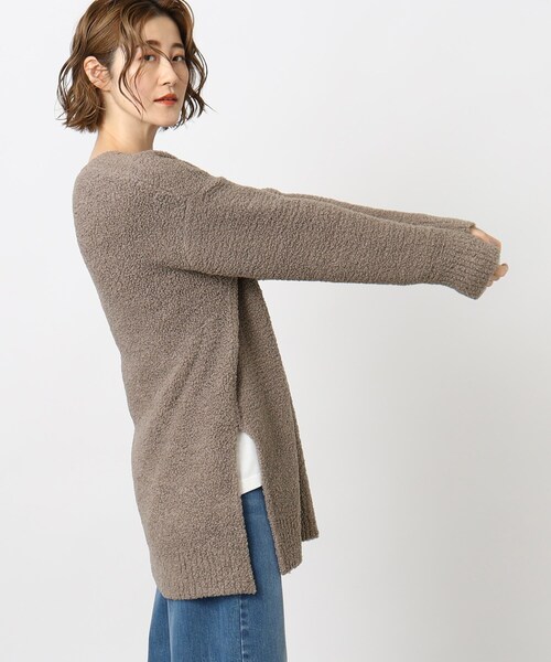 grove(グローブ)の「◆トレンドのブークレ糸を使用したチュニックニット(ニット/セーター・レディース・ブラウン系その他/アイボリー・02/03/01/04)」の8枚目の写真