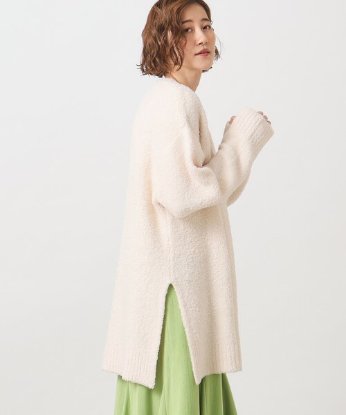 grove(グローブ)の「◆トレンドのブークレ糸を使用したチュニックニット(ニット/セーター・レディース・ブラウン系その他/アイボリー・02/03/01/04)」の13枚目の写真