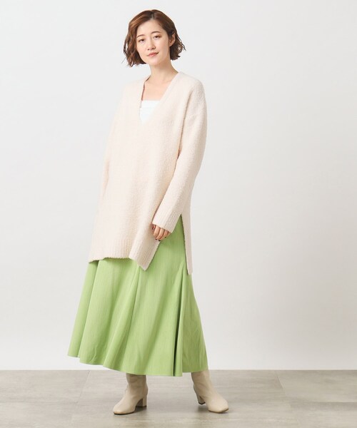 grove(グローブ)の「◆トレンドのブークレ糸を使用したチュニックニット(ニット/セーター・レディース・ブラウン系その他/アイボリー・02/03/01/04)」の14枚目の写真