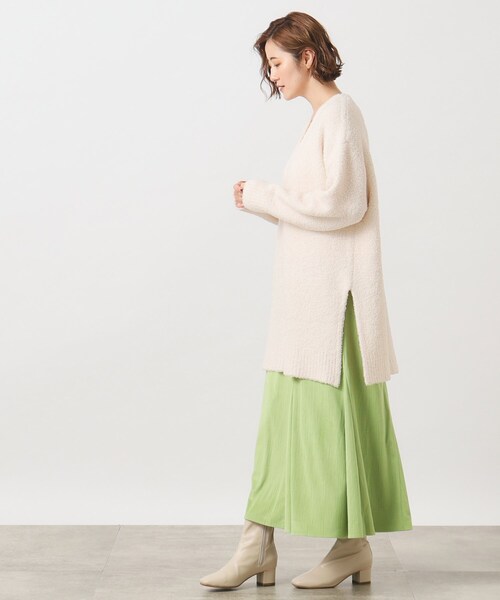 grove(グローブ)の「◆トレンドのブークレ糸を使用したチュニックニット(ニット/セーター・レディース・ブラウン系その他/アイボリー・02/03/01/04)」の15枚目の写真