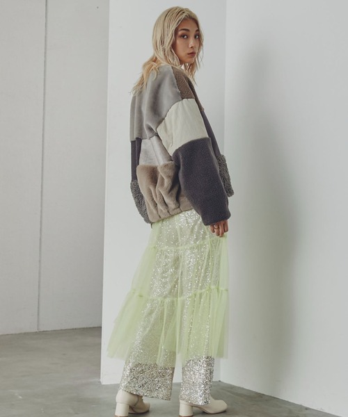 ROSE BUD（ローズバッド）の「パッチワークファージャケット（その他