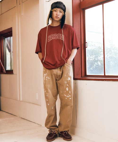 ＆RSON（アンダーソン）の「STANDARD PRINT T-SHIRT（Tシャツ/カットソー・メンズ・ブラック/ワインレッド/ホワイト・SMALL/MEDIUM/LARGE/X-LARGE）」の10枚目の写真