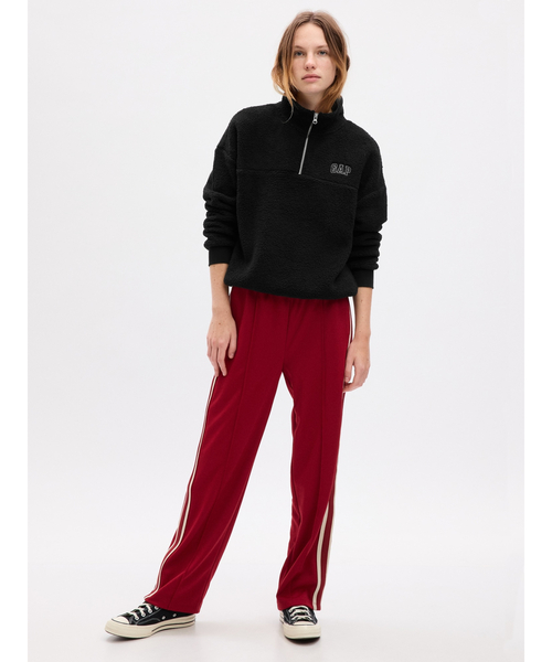 GAPロゴ ハーフジップ フリースボア スウェット・トレーナー GAP（ギャップ）の「ミニ GAPロゴ ハーフジップ フリースボア