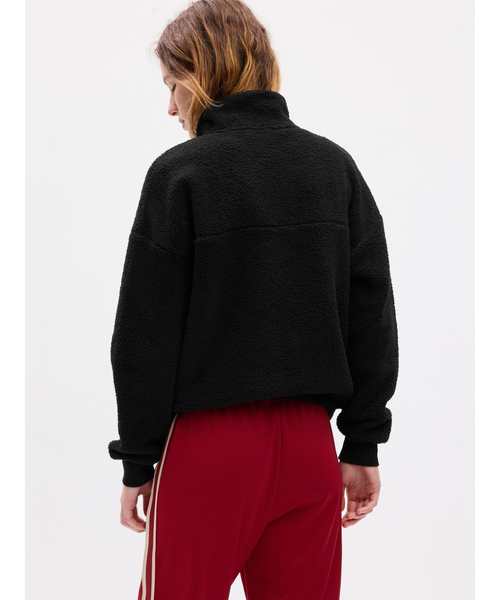 GAP(ギャップ)の「ミニ GAPロゴ ハーフジップ フリースボア スウェット・トレーナー(スウェット・レディース・ライトパープル/ブラック/ピンク/ホワイト・XS/XXS/M/XL/L/S)」の16枚目の写真