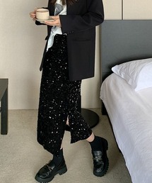 SHEENA | スパンコールベロアタイトスカート(スカート)