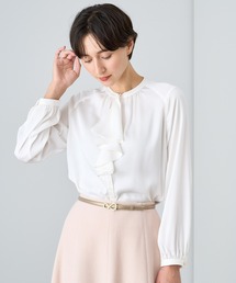 ANAYI（アナイ）の「サテンステッチフリル ブラウス（シャツ