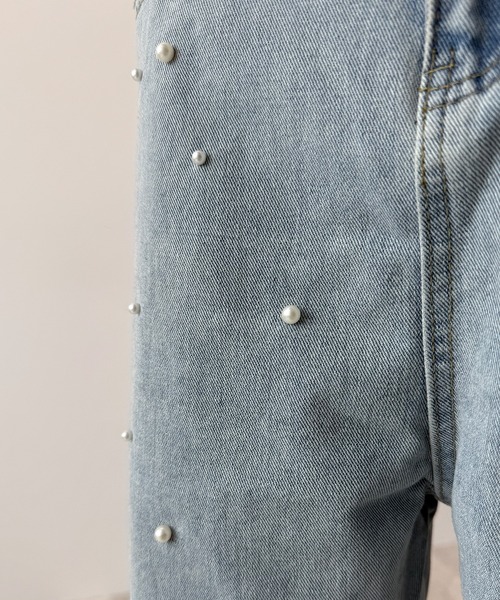 Futier land(フューティアランド)の「Pearl Denim Pants(デニムパンツ・レディース・ブルー/ライトインディゴブルー・MEDIUM/LARGE/SMALL)」の14枚目の写真
