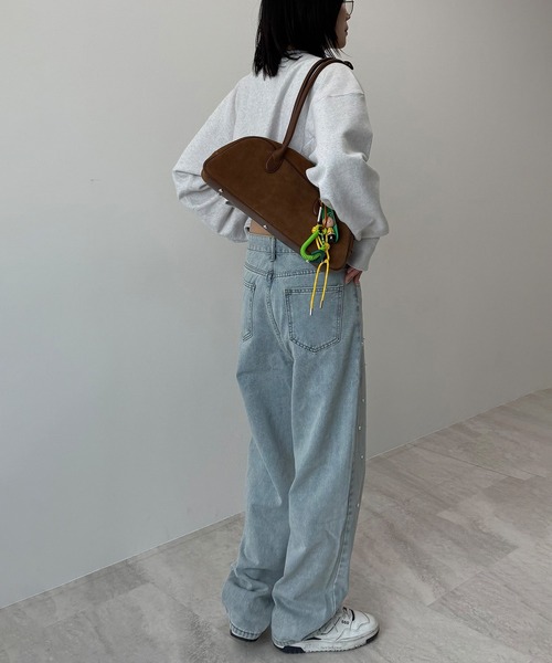 Futier land(フューティアランド)の「Pearl Denim Pants(デニムパンツ・レディース・ブルー/ライトインディゴブルー・MEDIUM/LARGE/SMALL)」の12枚目の写真