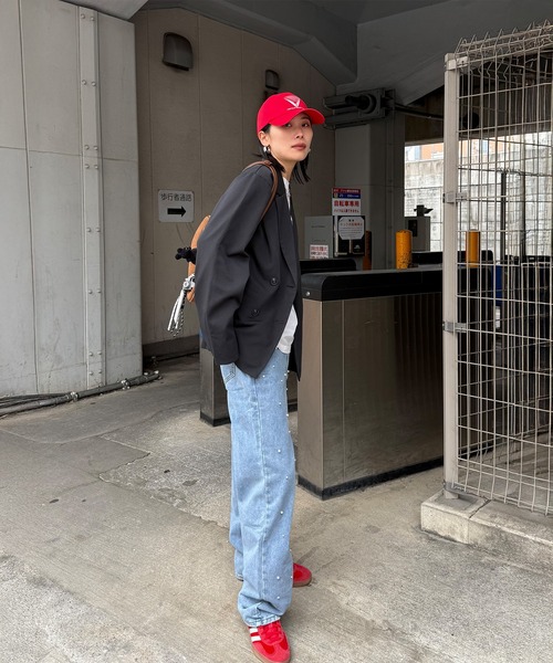 Futier land(フューティアランド)の「Pearl Denim Pants(デニムパンツ・レディース・ブルー/ライトインディゴブルー・MEDIUM/LARGE/SMALL)」の4枚目の写真