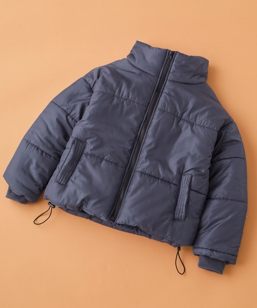SHISKY(シスキー)の「SHISKY / シスキー ビッグシルエット デュスポ ビッグスタンドカラー 中綿ジャケット ブルゾン キッズ(ダウンジャケット/コート・キッズ・ホワイト/ベージュ/カーキ/ブラック/チャコール・140/150/160/120/130)」の3枚目の写真