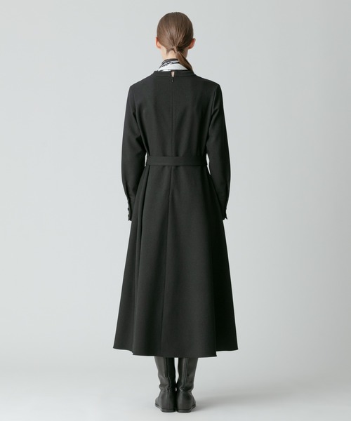 未使用✨24ss アルアバイル PEフランネルスラッシュネックワンピース ベルト PEフランネルスラッシュネックワンピース|allureville OFFICIAL SITE