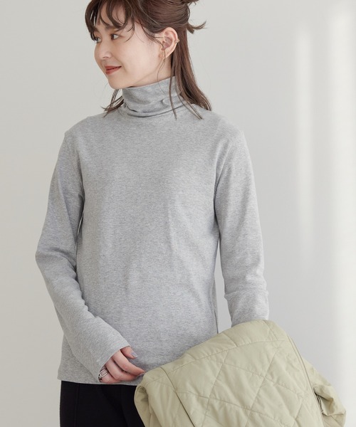 AMERICAN HOLIC(アメリカンホリック)の「フライスタートルプルオーバー②(Tシャツ/カットソー・レディース・杢グレー・M/L)」の1枚目の写真