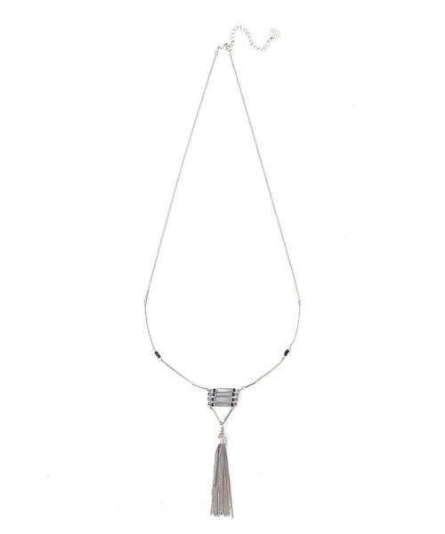 BEAUTY&YOUTH UNITED ARROWS(ビューティーアンドユースユナイテッドアローズ)の「BY メタルビーズ×フリンジロングネックレス◆(ネックレス・レディース・ゴールド/シルバー・フリー)」の1枚目の写真