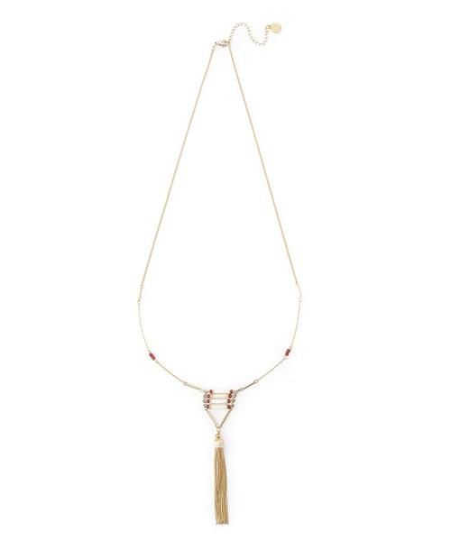 BEAUTY&YOUTH UNITED ARROWS(ビューティーアンドユースユナイテッドアローズ)の「BY メタルビーズ×フリンジロングネックレス◆(ネックレス・レディース・ゴールド/シルバー・フリー)」の2枚目の写真