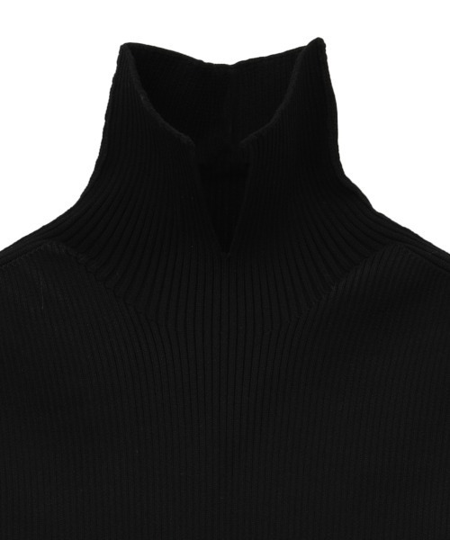CLANE（クラネ）の「CLANE/クラネ/SLIT COLLAR RIB KNIT（ニット