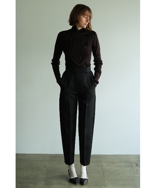 CLANE SLIT COLLAR RIB KNIT TOPS サイズ２ CLANE（クラネ）の「CLANE/クラネ/SLIT COLLAR RIB KNIT（ニット