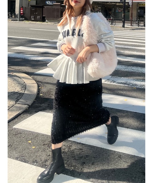 JUMELLE（ジュメロ）の「triangle fur bag（ショルダーバッグ・レディース・アイボリー/ベージュ・FREE）」の22枚目の写真