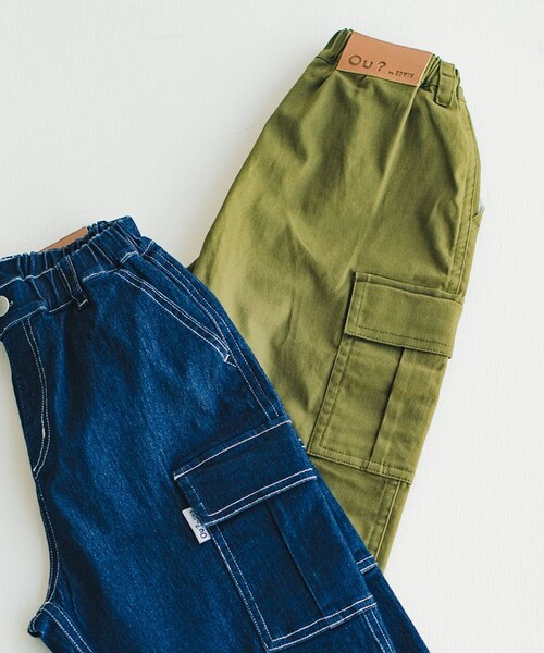 EDWIN(エドウィン)の「【Ou? by EDWIN】カーゴパンツ(カーゴパンツ・キッズ・ネイビー/カーキオリーブ・120/130/150/140/110/100)」の2枚目の写真