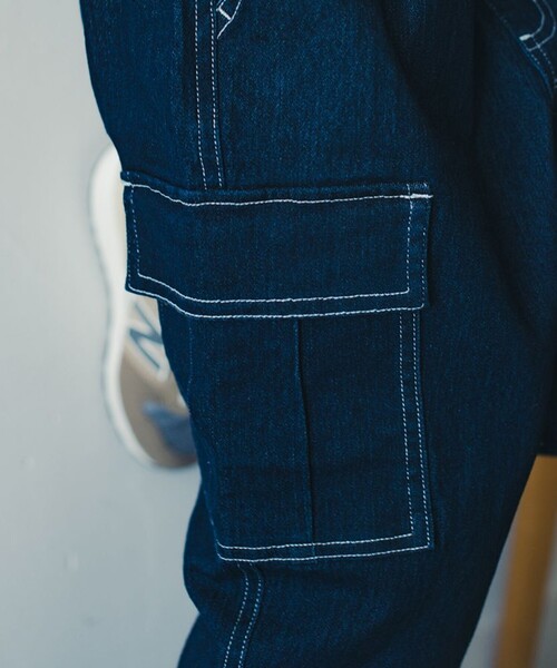 EDWIN(エドウィン)の「【Ou? by EDWIN】カーゴパンツ(カーゴパンツ・キッズ・ネイビー/カーキオリーブ・120/130/150/140/110/100)」の8枚目の写真