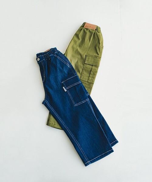 EDWIN(エドウィン)の「【Ou? by EDWIN】カーゴパンツ(カーゴパンツ・キッズ・ネイビー/カーキオリーブ・120/130/150/140/110/100)」の14枚目の写真